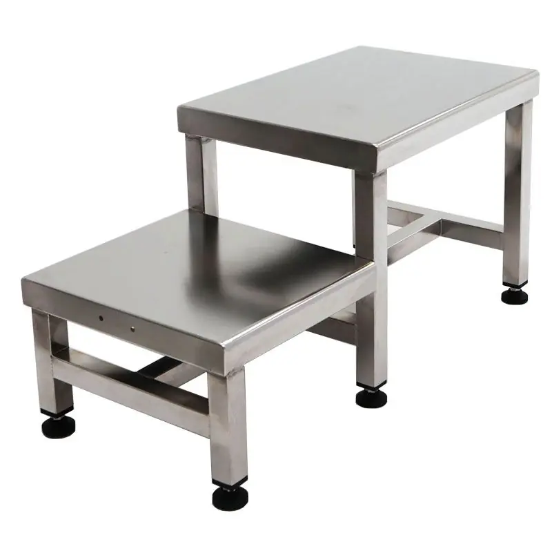 Terra Universal 1530-35 Stainless Steel Dual-Level Gowning Bench with Solid Top, 36"(W) x 16"(D) x 18"(H)