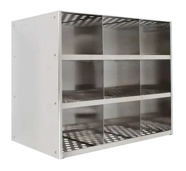 Terra Universal Wall-Mounted Stainless Steel Multifunctional Storage Systems 9 Slots
