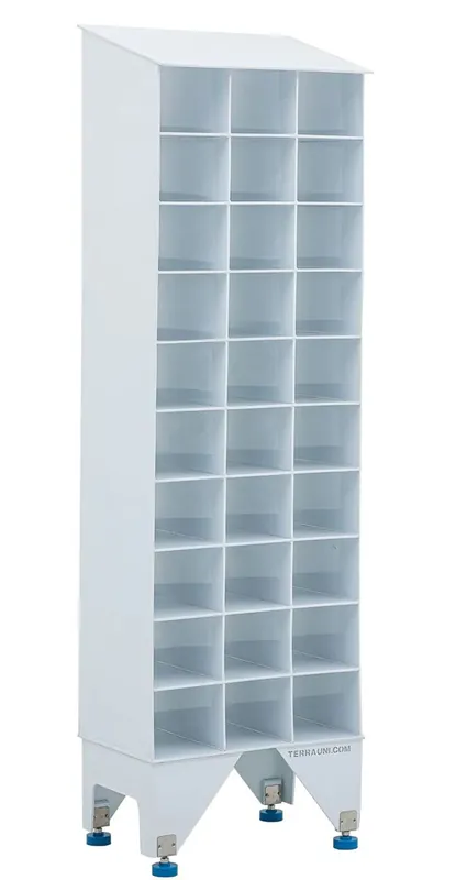 Terra Universal Polypropylene Multifunctional Storage Systems with Solid Shelves