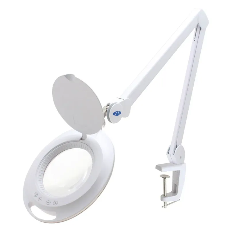 Aven Tools 26501-LED-8DV2 ProVue LED Magnifying Lamp with 8 Diopter Lens & Edge Clamp, White