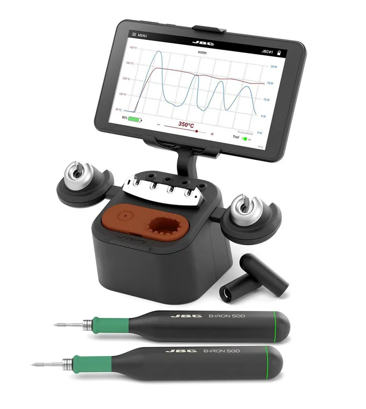 JBC BISS-5B B·iRON 500 Dual Battery-Powered Soldering Station with Portable Display