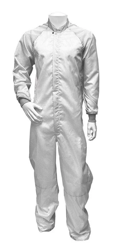 Transforming Technologies TX4000 ESD Grid Fabric Cleanroom Coveralls