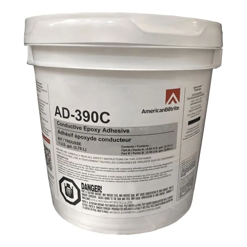 Statguard Flooring 81522 Two-Part Reactive Conductive Epoxy Adhesive, 1 Gallon