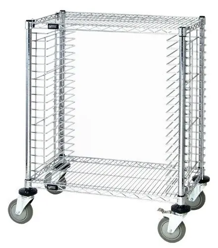 Quantum Storage Side-Load Wire Tray Carts