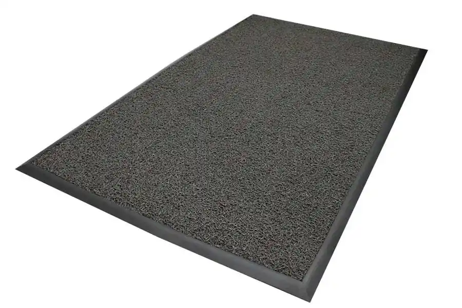 M+A Matting 437 Frontier Indoor/Outdoor Scraper Mats with No Edging, Dark Grey