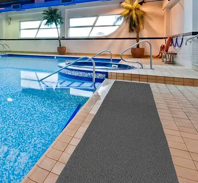 M+A Matting 437 Frontier Indoor/Outdoor Scraper Mats with Edging, Dark Grey