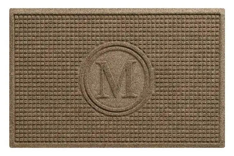M+A Matting 350 WaterHog® Sculptures Indoor/Outdoor Wiper/Scraper Logo Mats with Fashion Border