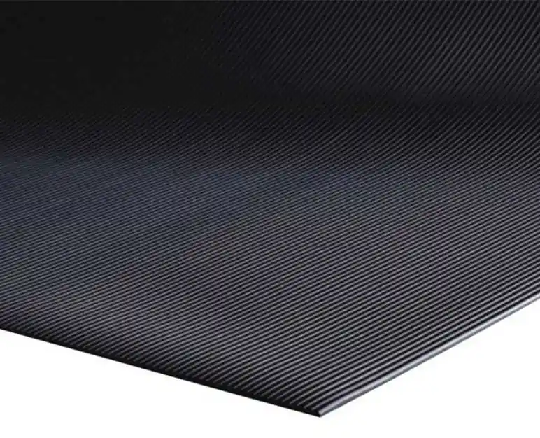 M+A Matting 505 Sure Tread Indoor V-Groove Mats, Black