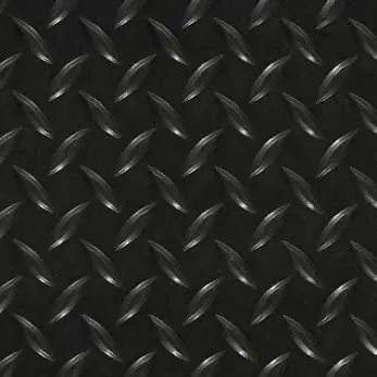M+A Matting 783 3‘ x 75‘ Switchboard Diamond Plate Non-Conductive Matting, Black