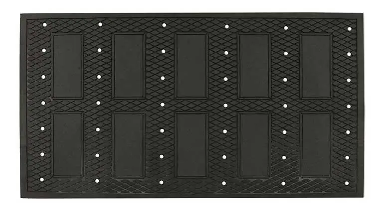 M+A Matting 51 3‘ x 5‘ Traction Tread Grit Indoor Slip-Resistant Mat, Black