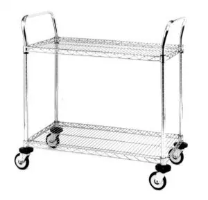 Olympic Utility Carts with Chrome Wire Shelves