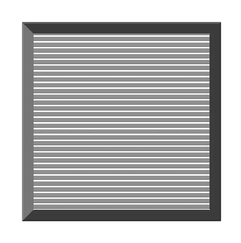 CleanPro Single Deflection Return Grilles, Fixed at 45°