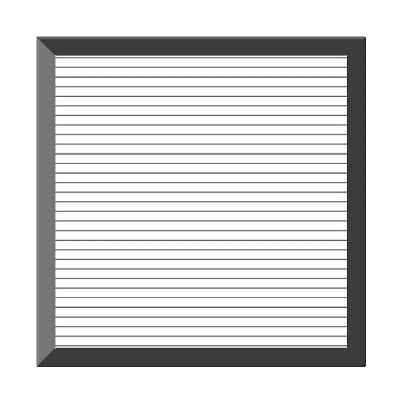 CleanPro Single Deflection Return Grilles, Fixed at 0°