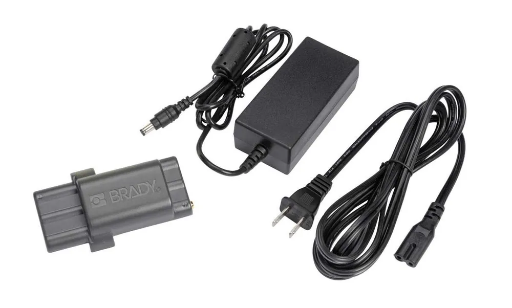 Brady Worldwide M210-PWR-KIT Li-Ion Battery Pack and AC Adapter Power Kit for M210 Portable Label Makers