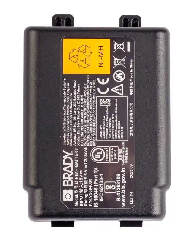 Brady Worldwide M-NIMH-BATTERY NiMH Battery Pack for M510, M610 & M710 Printers