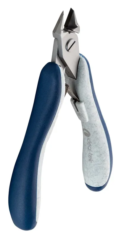 Ideal-tek ES552GTX.CR.BGO.ITU ESD-Safe High-Precision Large Tapered & Relieved Head Full-Flush Alloy Steel Cutter with Tungsten Carbide Blades & Ergo-Tek Slim Handles, 4.72" OAL