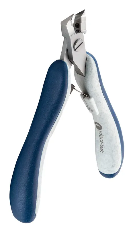 Ideal-tek ES248TX.CR.BGO.ITU ESD-Safe High-Precision Small Tapered 50° Angled Head Full-Flush Alloy Steel Cutter with Tungsten Carbide Blades & Ergo-Tek Slim Handles, 4.84" OAL