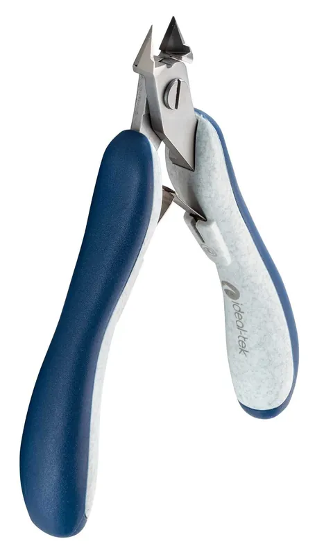 Ideal-tek ES542TX.CR.BGO.ITU ESD-Safe High-Precision Small Tapered & Relieved Head Full-Flush Alloy Steel Cutter with Tungsten Carbide Blades & Ergo-Tek Slim Handles, 4.72" OAL