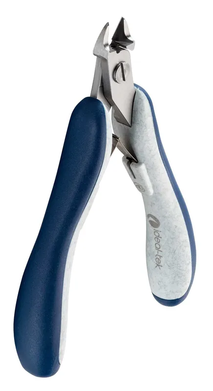 Ideal-tek ES5441M.CR.BGO.ITU ESD-Safe High-Precision Small Oval & Relieved Head Flush Alloy Steel Cutter with Ergo-Tek Slim Handles, 4.72" OAL