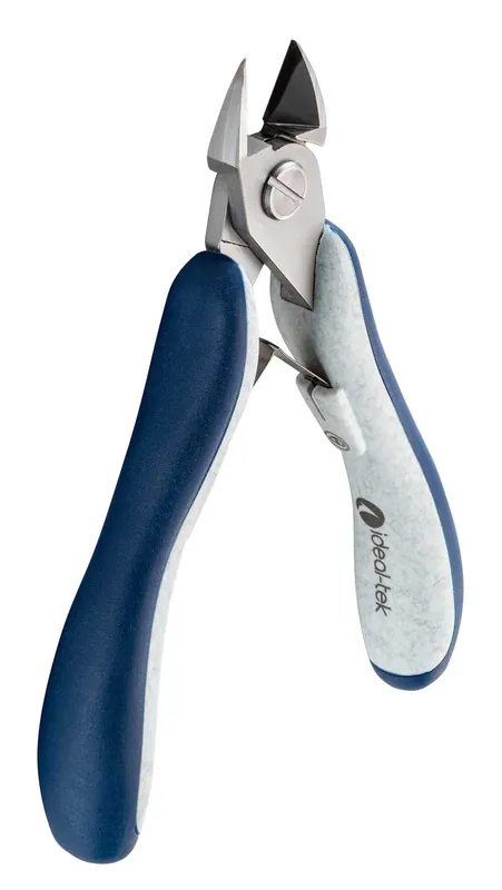 Ideal-tek ES5162L.CR.BGS.ITU ESD-Safe High-Precision Extra Large Rounded Oval Head Full-Flush Alloy Steel Cutter with Ergo-Tek Slim Handles, 4.92" OAL