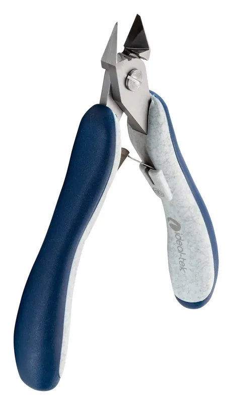 Ideal-tek ES5352.CR.BG.ITU ESD-Safe High-Precision Large Tapered Head Full-Flush Alloy Steel Cutter with Ergo-Tek Slim Handles, 4.92" OAL