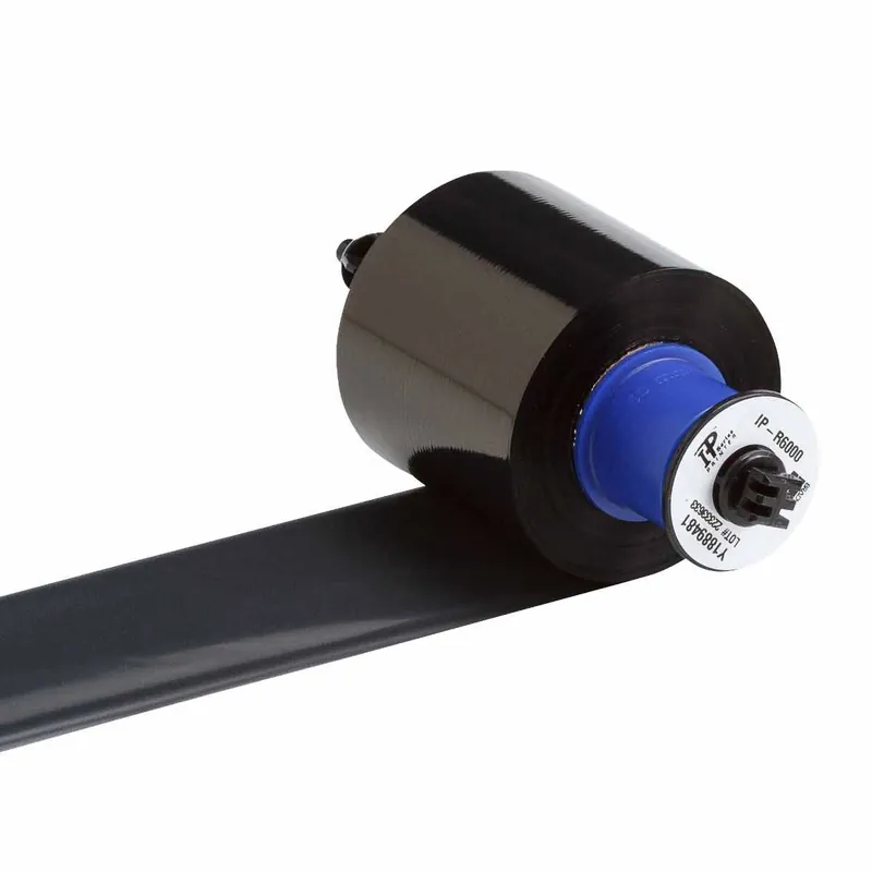 Brady IP-R6000 Halogen-Free Ribbon for IP Series Printers, Black, 2.36" x 984‘