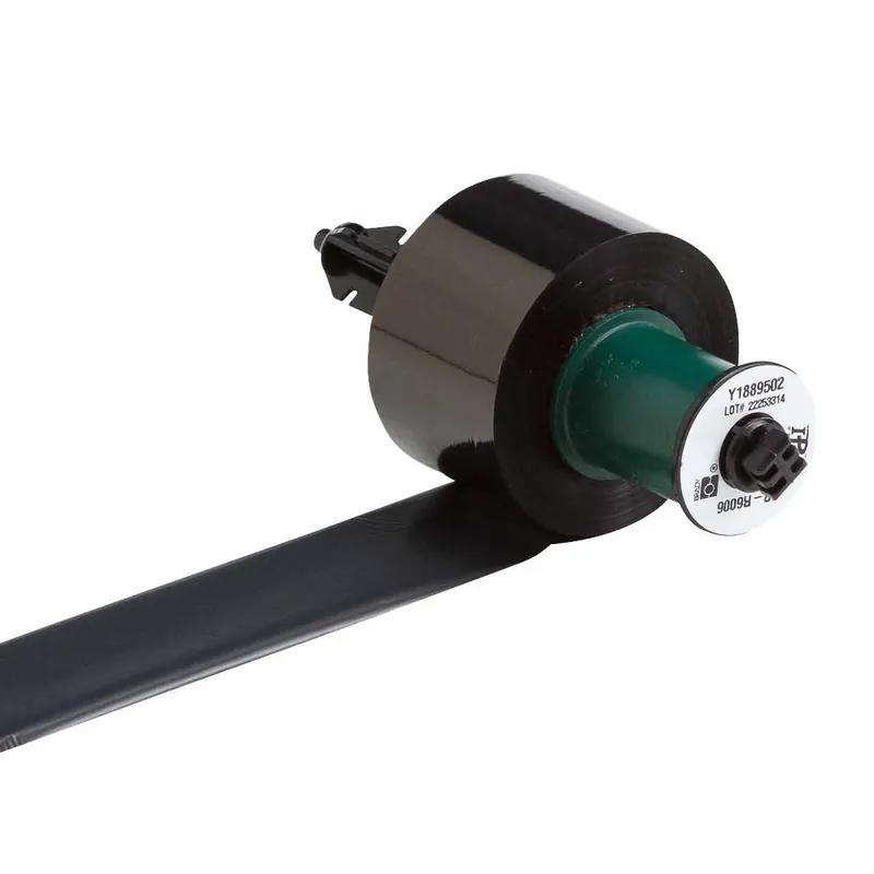 Brady IP-R6306 Halogen-Free Ribbon for IP Series Printers, Black, 1.57" x 984‘