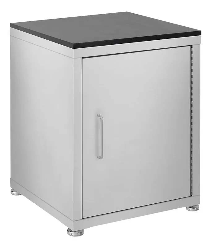 BenchPro Stainless Steel Industrial Storage Cabinets with 0.75" Phenolic Resin Top, 21" x 22" x 31.5"