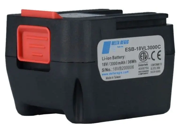Delta Regis Tools ESB-18VL3000C 3,000 mAh Li-ion Battery for ESB6 Series Screwdrivers
