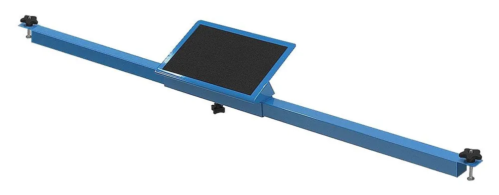 BUILT RIGHT Adjustable Powder Coated Footrests with 9" x 15" Rubber Foot Pad