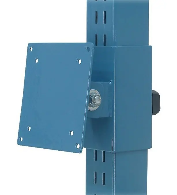 BUILT RIGHT Upright-Mounted Tilting Monitor Mount