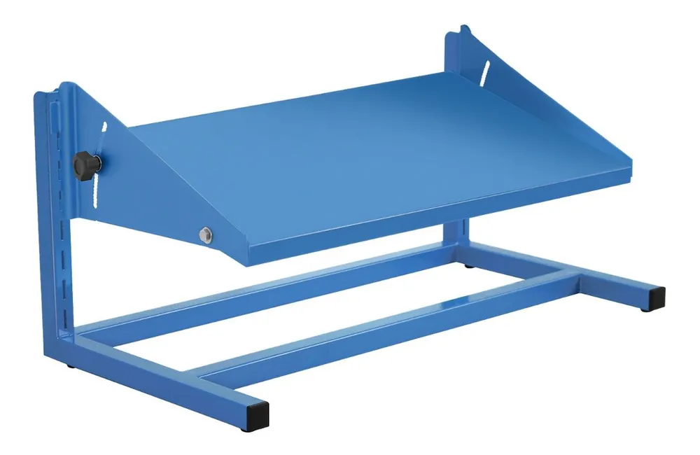 BUILT RIGHT Adjustable Powder Coated Footrest with Tilt, 12" x 24"