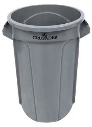 CRUSADER Trash Can Containers, 10 Gallon