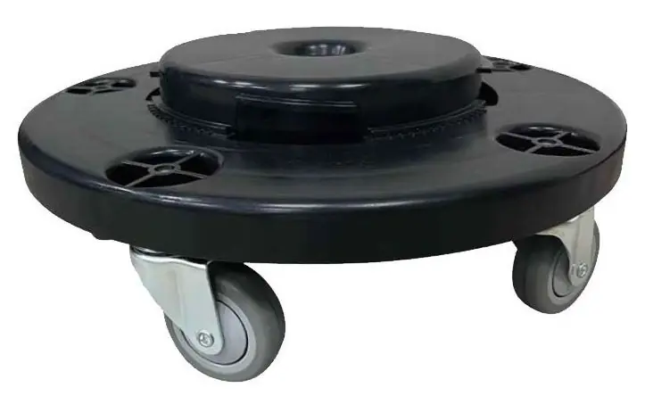 Quiet Dolly for CRUSADER Round Trash Cans