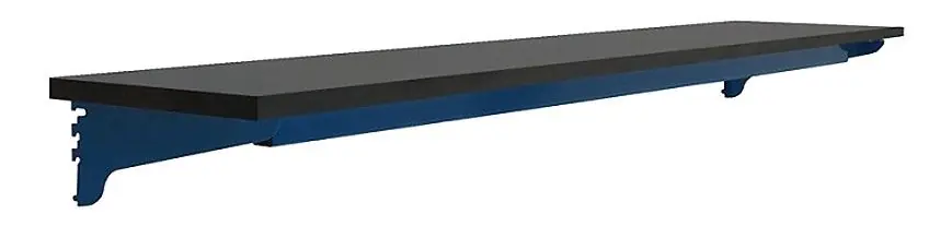 BUILT RIGHT Upright-Mounted Shelves with 0.75" Phenolic Resin Work Surface
