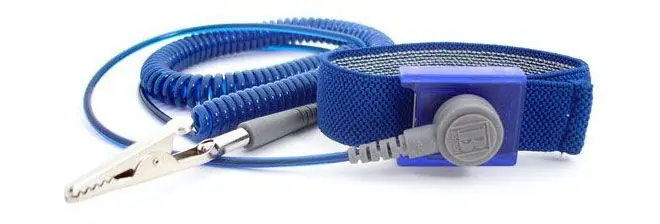 Botron GEM Adjustable Elastic Wrist Straps with 1/8" Snap