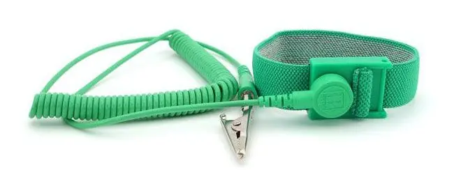 Botron Adjustable Blue Elastic Wrist Straps with 1/8" Snap