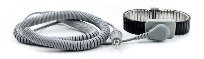 Botron Metal Wrist Straps with 1/8" Snap, Dual Mono Jack & Coil Cord