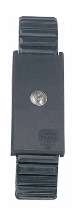 Desco Premium Black Metal Wrist Strap with 4mm Snap
