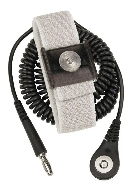 Desco Jewel® Adjustable Onyx Elastic Wrist Strap with MagSnap® Stud