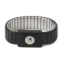 SCS Black Metal Wrist Strap with 4mm Snap