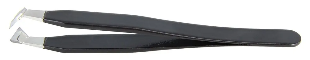 Ideal-tek 15AGHM.SA.NE.0.ITU ESD-Safe Epoxy Coated Anti-Magnetic Stainless Steel Cutting Tweezer with 135° Angled Parallel Blade Tips, 4.53" OAL