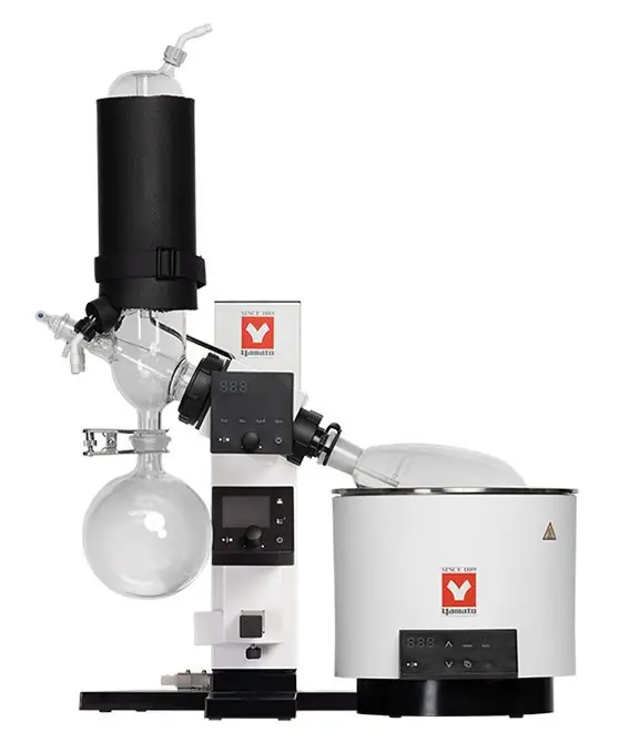 Yamato Scientific REV-202M-BWA 115V Rotary Evaporator with Vacuum Regulator, Water Bath, & Glassware Set B