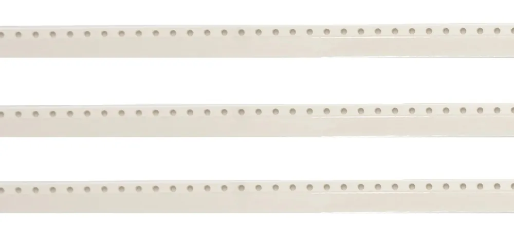 Sierra Electronics Flat Punched Carrier Tape, No Pockets, White