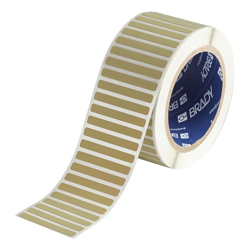 Brady Ultra Heat Resistant Matte 2 mil Polyimide Circuit Board Labels for 3" Core Printers & R4300 Ribbons, Amber
