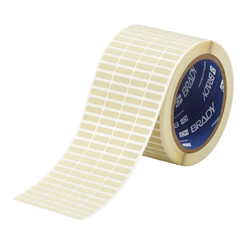 Brady Ultra Heat Resistant Matte 2 mil Polyimide Circuit Board Labels for 3" Core Printers & R4307 Ribbons, Amber (Roll of 10,000)