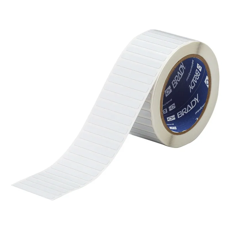 Brady ESD-Safe Non-Flow & Reflow Gloss 2 mil Polyimide Circuit Board Labels for 3" Core Printers & R6300 Ribbons, White