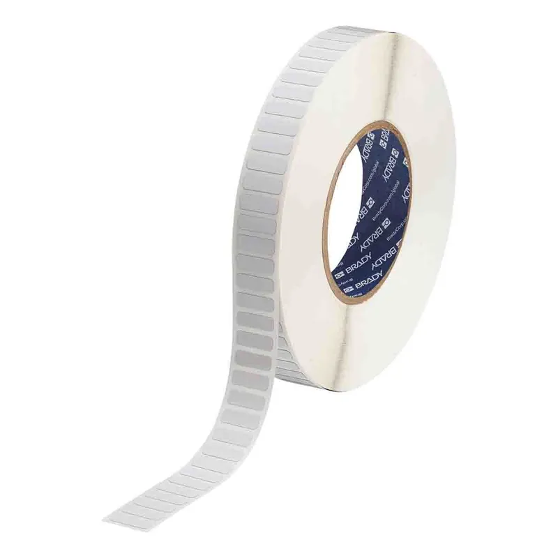 Brady High Temperature Non-Flow & Reflow Gloss 2 mil Polyimide Circuit Board Labels for 3" Core Printers & R6306 Ribbons, White