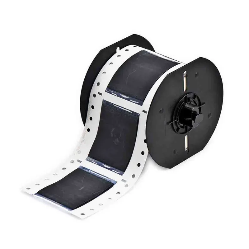 Brady PermaSleeve® Matte Polyolefin Heat Shrink Wire and Cable Labels for B33 Series Printers & R4500-SV Ribbons, Black