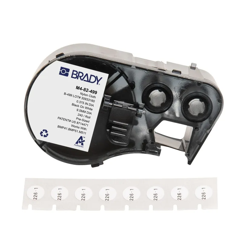 Brady Aggressive Adhesive Multi-Purpose Matte Nylon Vial and Tube Labels with Ribbon for M4 & M5 Printers (Cartridge of 240)